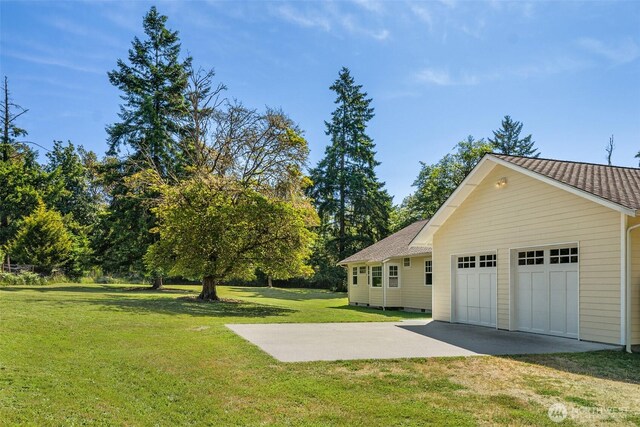 19840 Vashon Hwy SW, Vashon, WA 98070 - view of green lawn with a garage