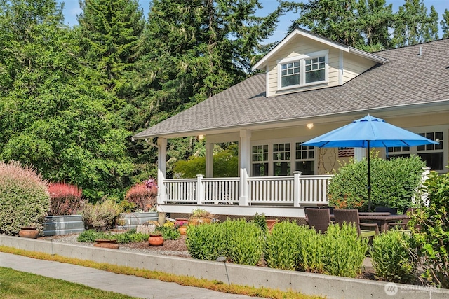 19840 Vashon Hwy SW, Vashon, WA 98070 - view of front of home with roof with shingles and covered porch