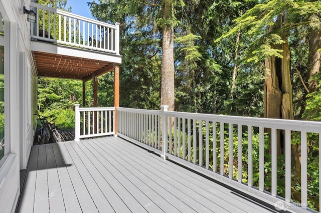 18207 Majestic Ridge Ln, Mount Vernon, WA 98274 - view of wooden deck