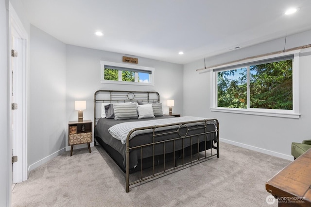 18207 Majestic Ridge Ln, Mount Vernon, WA 98274 - carpeted bedroom featuring baseboards and recessed lighting