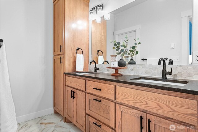 2183 Lagerwey Cir, Lynden, WA 98264 - bathroom with double vanity and marble finish floors