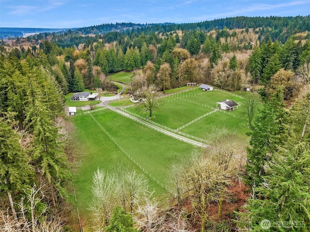 1204 SE Oak Rd, Port Orchard, WA 98367 - aerial view of sparsely populated area featuring a heavily wooded area