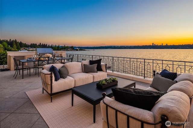 1615 Roanoke Way, Mercer Island, WA 98040 - view of patio with outdoor lounge area, outdoor dining space, and grilling area