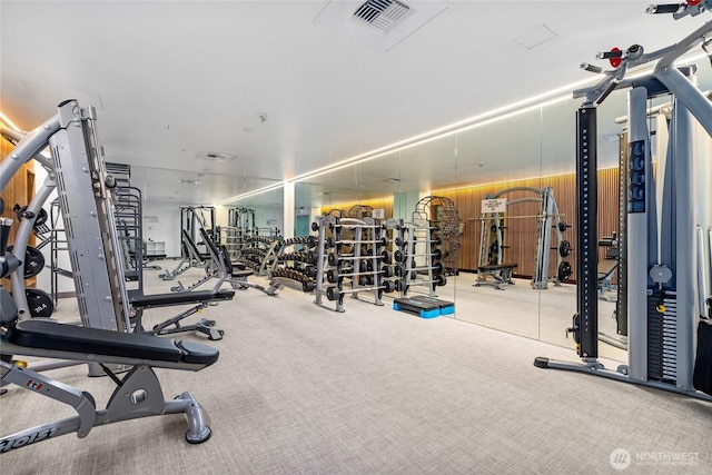 10700 NE 4th St Unit 806, Bellevue, WA 98004 - gym featuring carpet flooring