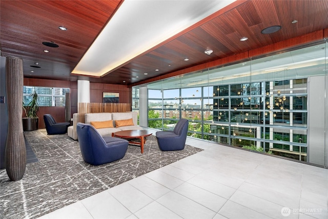 10700 NE 4th St Unit 806, Bellevue, WA 98004 - lobby featuring wood ceiling