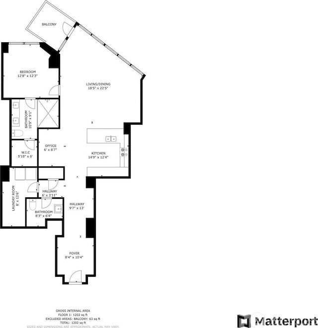 10700 NE 4th St Unit 806, Bellevue, WA 98004 - view of room layout