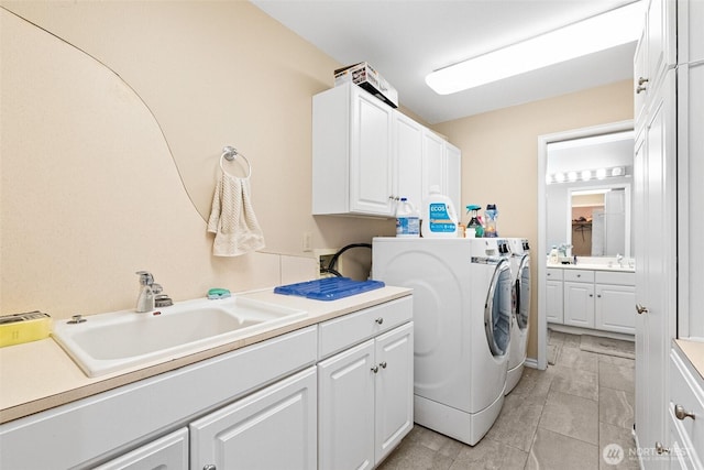 10316 NE 153rd Pl, Bothell, WA 98011 - laundry area featuring cabinet space and washing machine and dryer