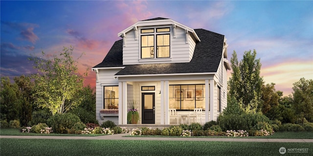 13434 HS3 NE 112th Pl, Redmond, WA 98052 - view of front of property with a shingled roof and a lawn