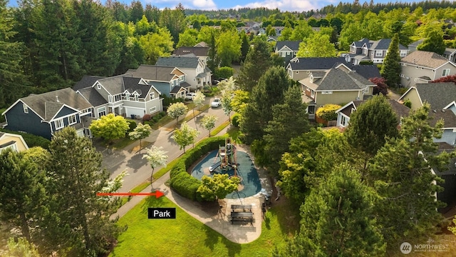 7645 Dogwood Ln SE, Snoqualmie, WA 98065 - aerial perspective of suburban area