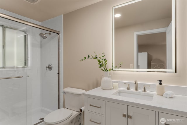 539 129th Ave SE, Bellevue, WA 98005 - bathroom featuring vanity and a stall shower