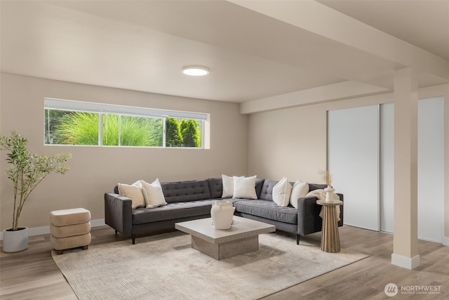 539 129th Ave SE, Bellevue, WA 98005 - living room with healthy amount of natural light and light wood-style floors