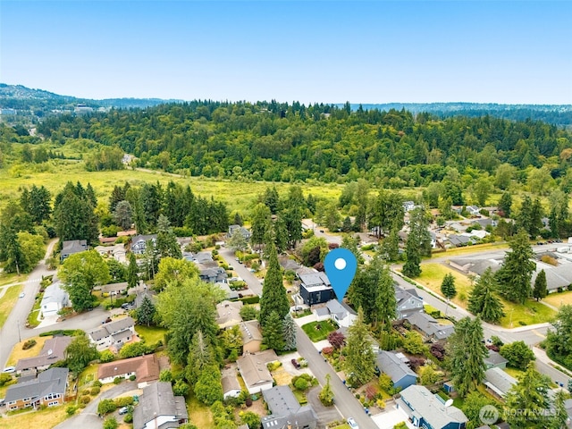 539 129th Ave SE, Bellevue, WA 98005 - aerial view of residential area with a heavily wooded area
