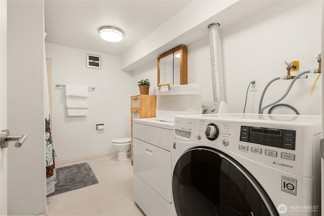 2127 170th Ave NE, Bellevue, WA 98008 - laundry room with independent washer and dryer and light floors