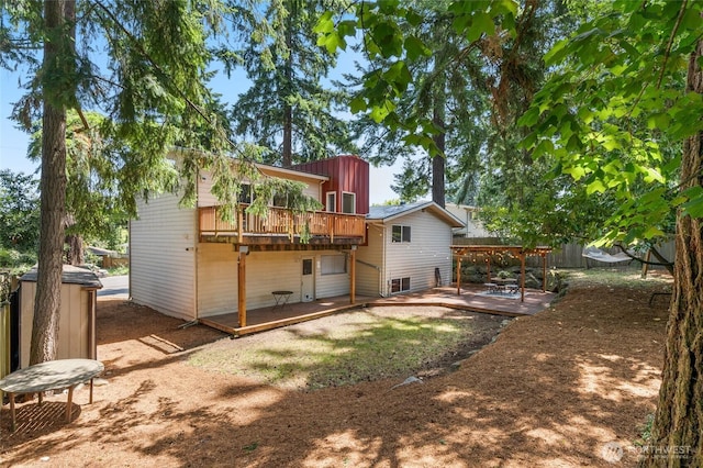 2127 170th Ave NE, Bellevue, WA 98008 - rear view of house featuring a deck and a patio area