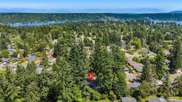 2127 170th Ave NE, Bellevue, WA 98008 - aerial view of a heavily wooded area and a nearby body of water