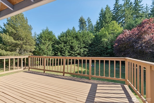 3028 124th St SE, Everett, WA 98208 - deck featuring a lawn