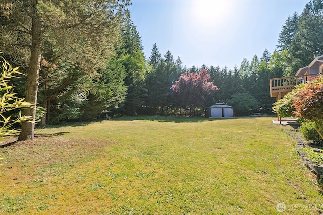3028 124th St SE, Everett, WA 98208 - view of grassy yard with a shed
