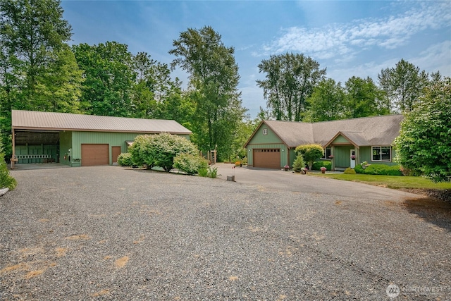 9206 Delta Line Rd, Custer, WA 98240 - single story home with an attached garage and gravel driveway