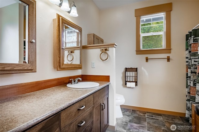 9206 Delta Line Rd, Custer, WA 98240 - full bathroom featuring vanity and stone finish floors