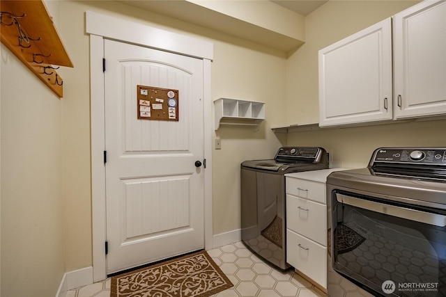9206 Delta Line Rd, Custer, WA 98240 - laundry room featuring washing machine and dryer and cabinet space