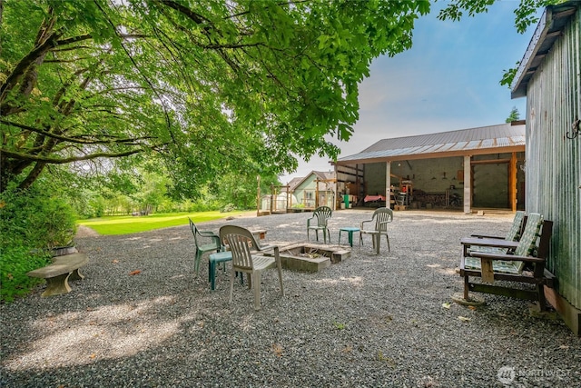 9206 Delta Line Rd, Custer, WA 98240 - view of yard featuring a fire pit