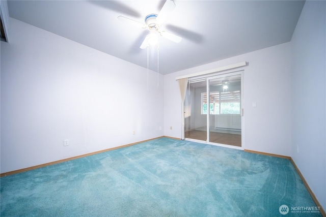 10410 206th Ave E, Bonney Lake, WA 98391 - empty room featuring ceiling fan and carpet floors