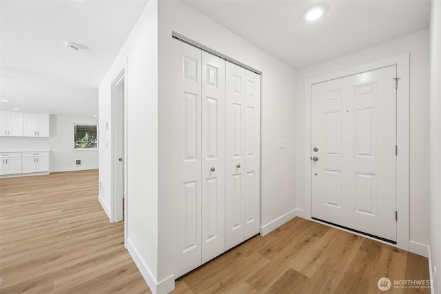 12820 E 129th St, Puyallup, WA 98374 - entrance foyer with light wood-type flooring and recessed lighting