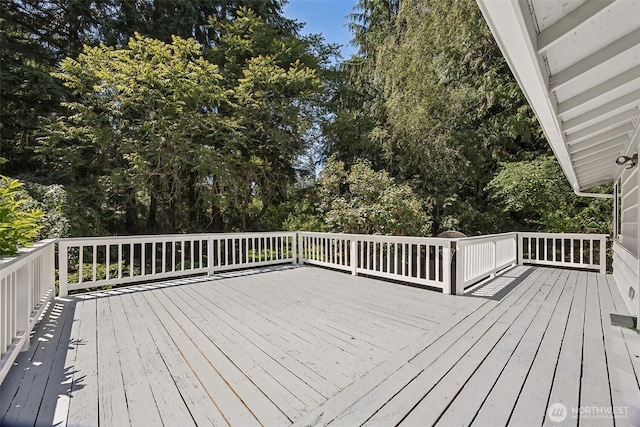 12820 E 129th St, Puyallup, WA 98374 - deck featuring view of scattered trees