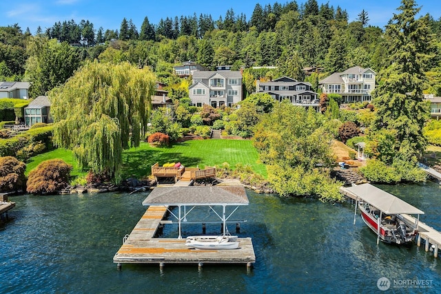 8260 Avalon Dr, Mercer Island, WA 98040 - dock featuring a water view