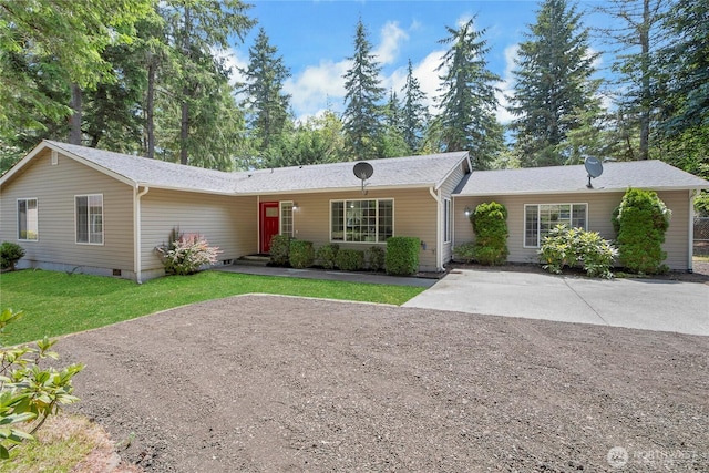 20118 26th St SW, Lakebay, WA 98349 - single story home with a front yard and crawl space