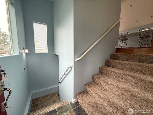 762 Evergreen Ave SE, Ocean Shores, WA 98569 - stairs with baseboards