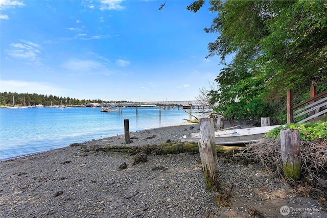 5940 Rose Loop NE, Bainbridge Island, WA 98110 - water view featuring a boat dock