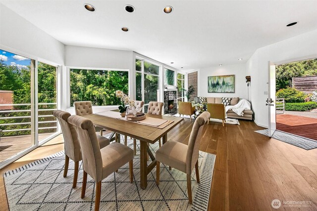 11115 NE 95th St, Kirkland, WA 98033 - dining room featuring wood finished floors and recessed lighting