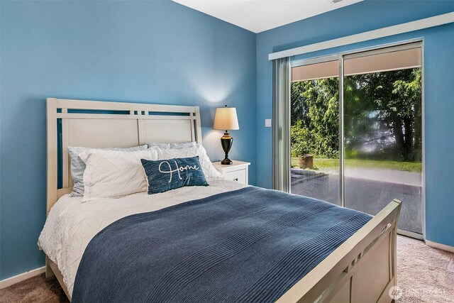 11115 NE 95th St, Kirkland, WA 98033 - carpeted bedroom with access to exterior and baseboards