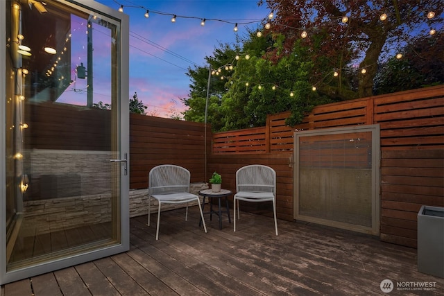 252 E Roanoke St, Seattle, WA 98102 - view of deck at dusk