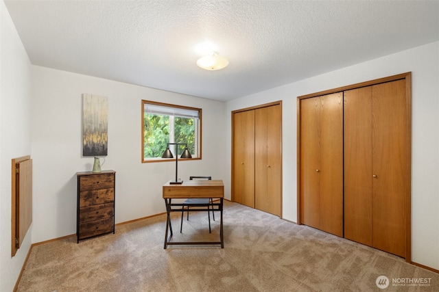 3905 109th Pl SE, Everett, WA 98208 - office with light carpet and a textured ceiling