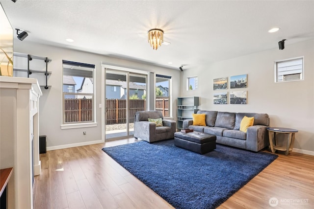 15323 NE 108th Way, Vancouver, WA 98682 - living area featuring light wood finished floors and recessed lighting