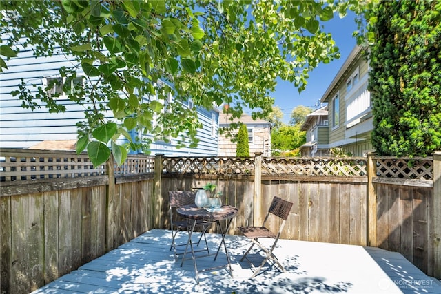 3446A 34th Ave W, Seattle, WA 98199 - view of wooden terrace