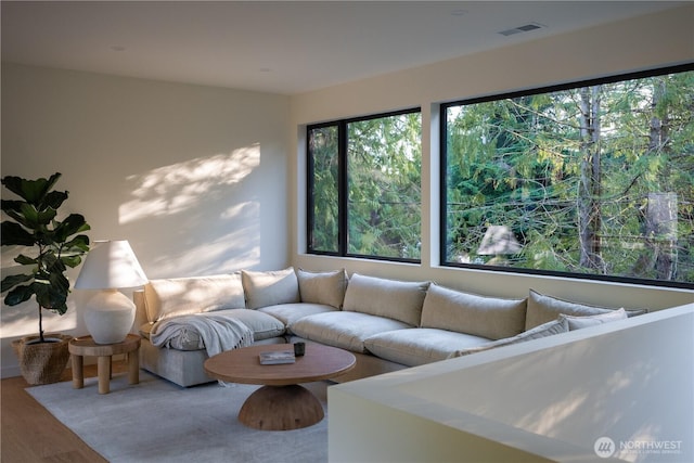 580 Park Ave NE, Bainbridge Island, WA 98110 - living room featuring wood finished floors