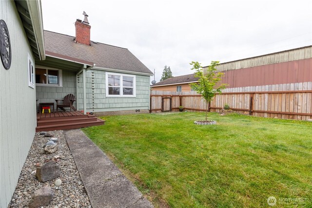 50 Blackberry St, Forks, WA 98331 - fenced backyard featuring a deck