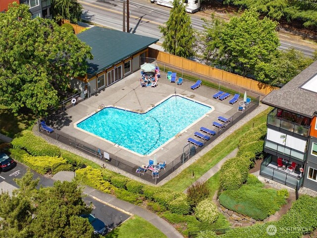 7001 Sand Point Way NE Unit B410, Seattle, WA 98115 - community pool featuring a patio area