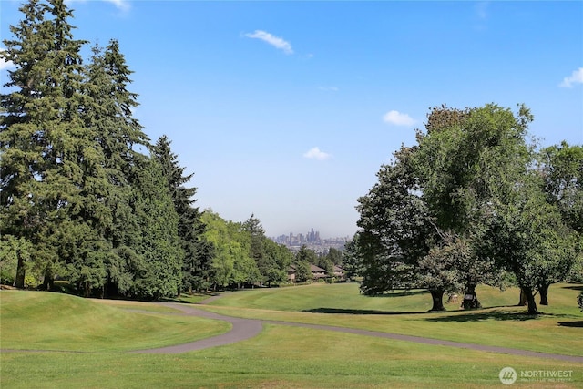 10742 Glen Acres Dr S Unit T-27, Seattle, WA 98168 - view of community featuring view of golf course, a lawn, and view of scattered trees