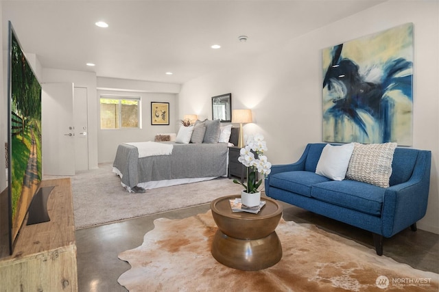 111 Martin Luther King Jr Way, Seattle, WA 98122 - bedroom featuring finished concrete flooring and recessed lighting