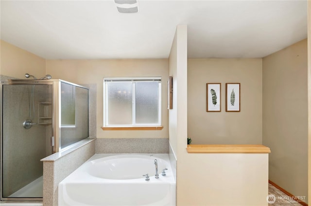 21721 SE 299th Way, Kent, WA 98042 - bathroom featuring a bath and a shower stall