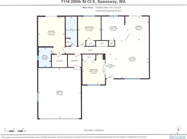 7116 200th Street Ct E, Spanaway, WA 98387 - view of room layout