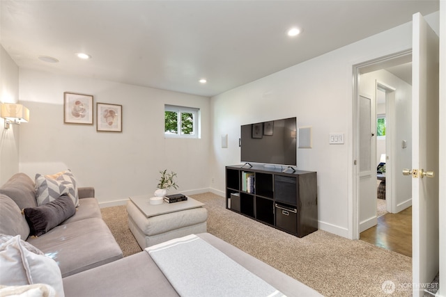 6151 S 125th St, Seattle, WA 98178 - living area with recessed lighting and carpet floors