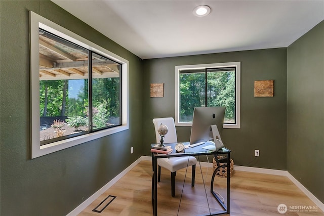 3327 170th Ave E, Lake Tapps, WA 98391 - office with light wood-style floors and baseboards