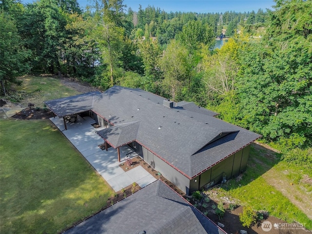 3327 170th Ave E, Lake Tapps, WA 98391 - aerial view of property and surrounding area featuring a heavily wooded area