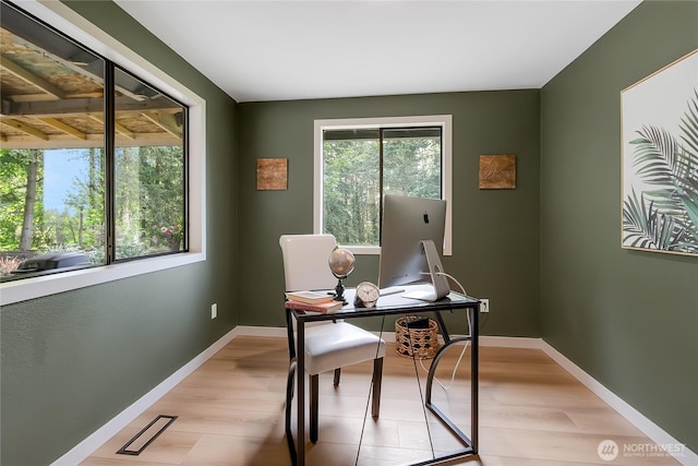 3327 170th Ave E, Lake Tapps, WA 98391 - office with light wood finished floors