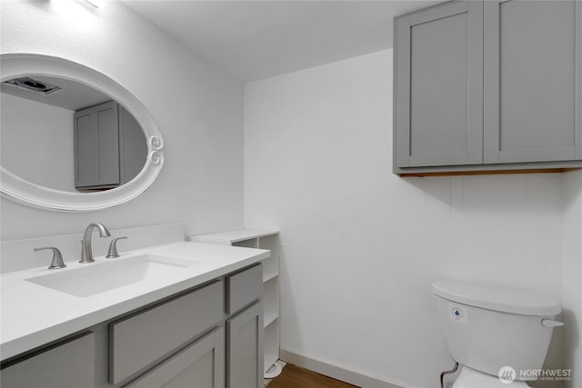 3327 170th Ave E, Lake Tapps, WA 98391 - bathroom featuring vanity and wood finished floors